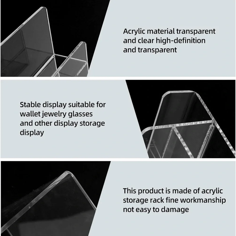 3 piece Clear Acrylic Display Stand For display and organizer